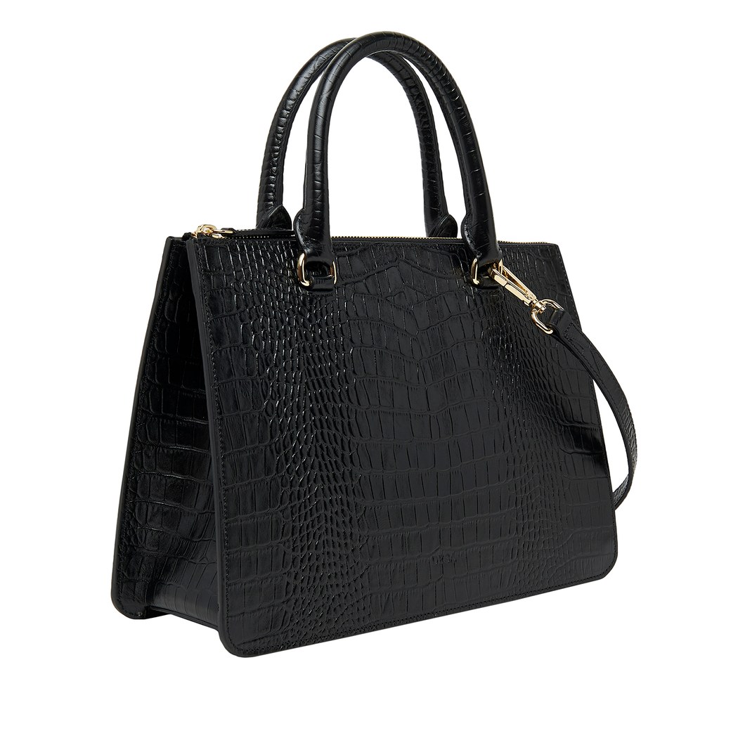 Algue Kadın Kroko Baskılı Deri Omuz Askılı Çanta