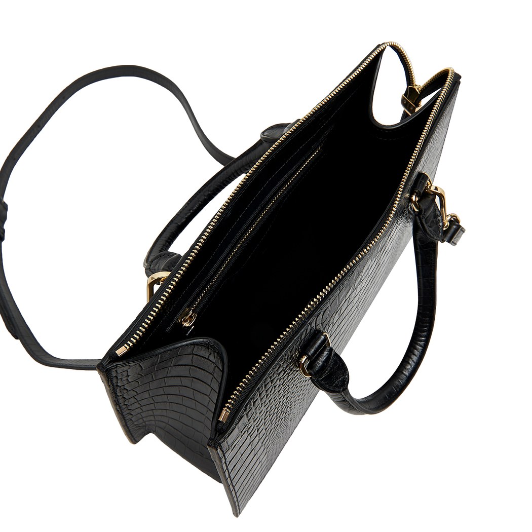 Algue Kadın Kroko Baskılı Deri Omuz Askılı Çanta