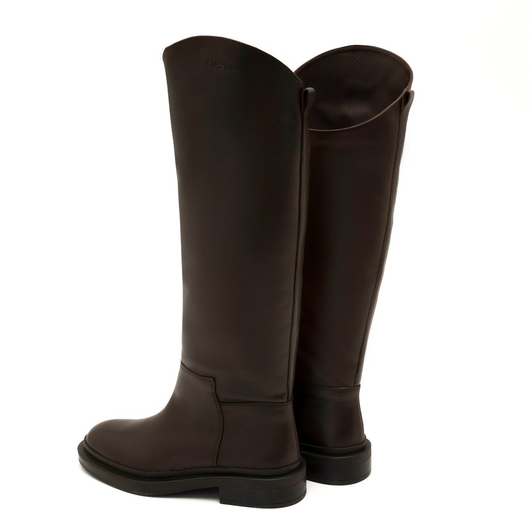 Alice Kahve Kadın Deri Çizme