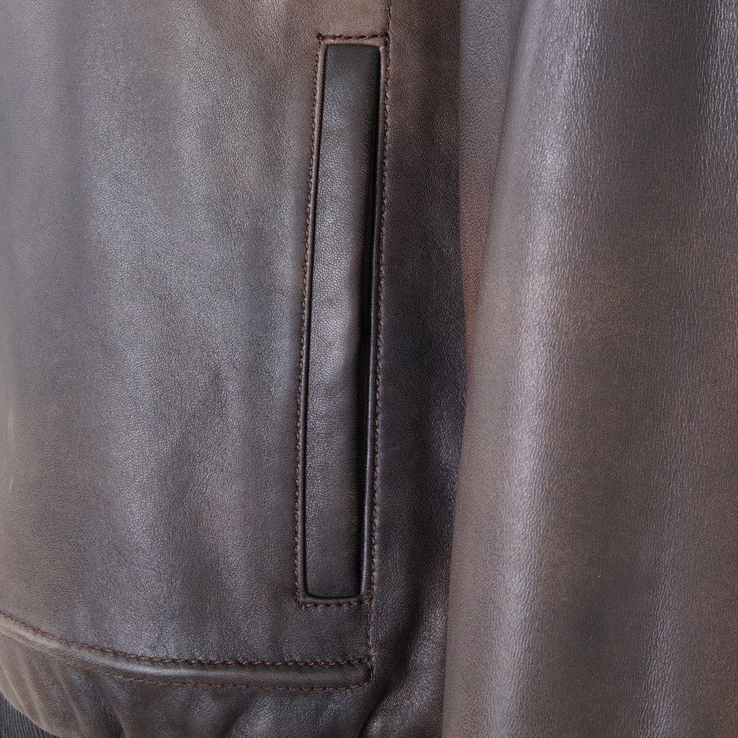 Alijha Gri Erkek Deri Mont