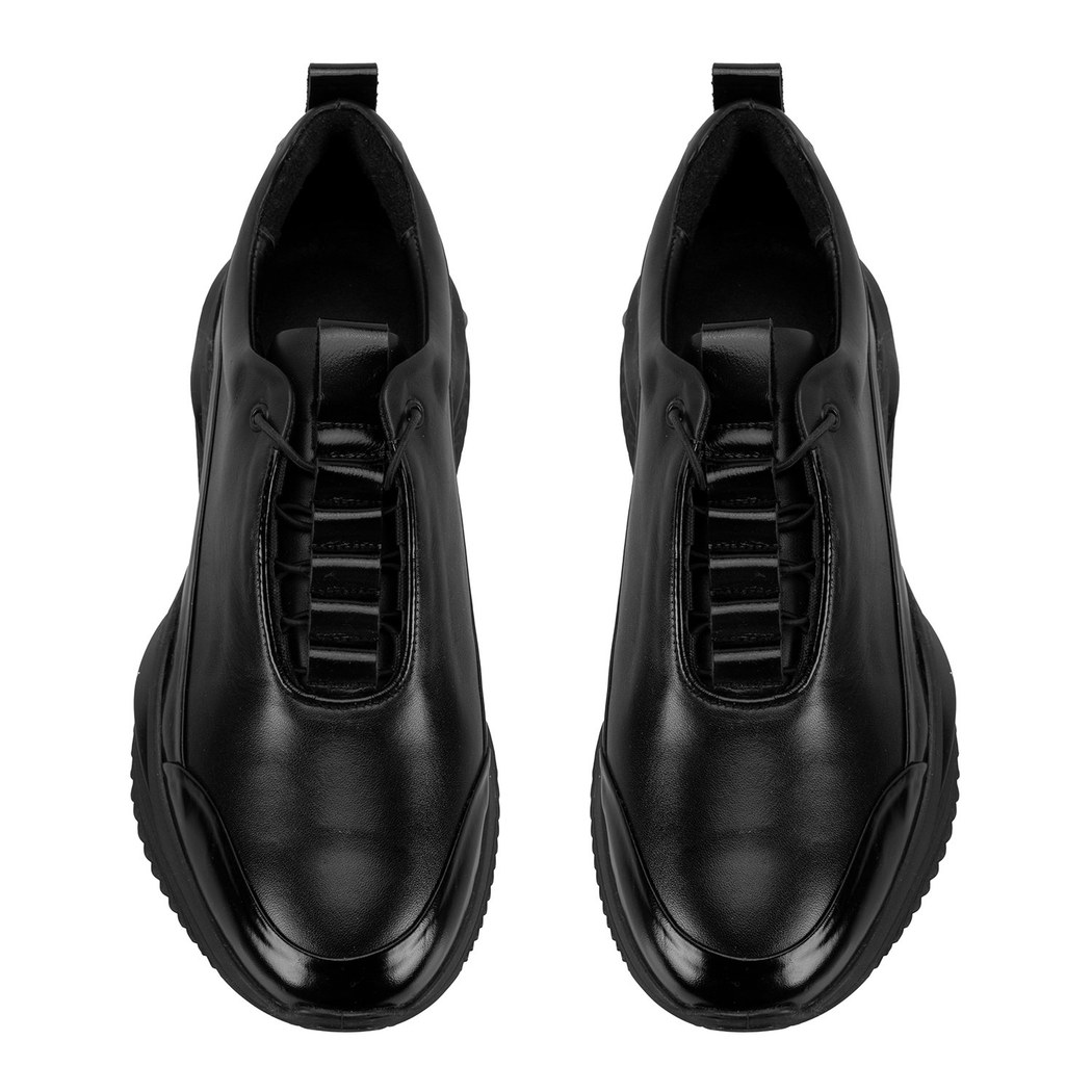 Alisa Siyah Erkek Deri Spor Ayakkabı