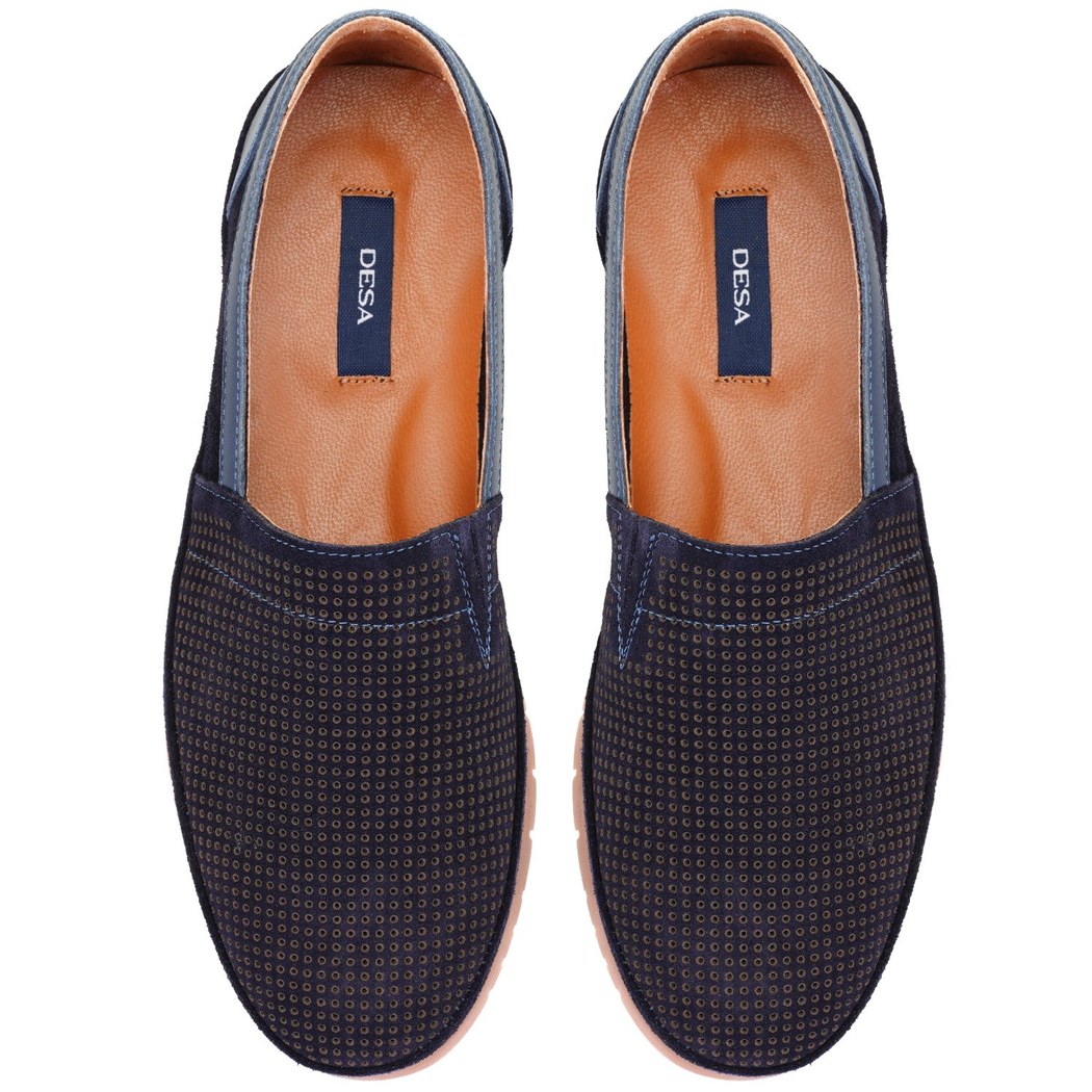 Alma Lacivert Erkek Süet Deri Loafer