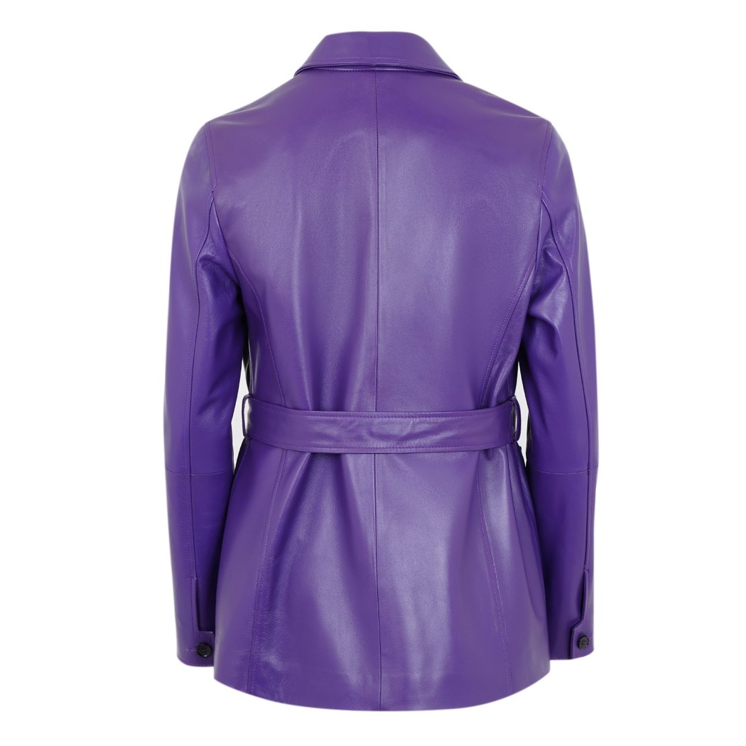 Aloha Mor Kadın Deri Ceket