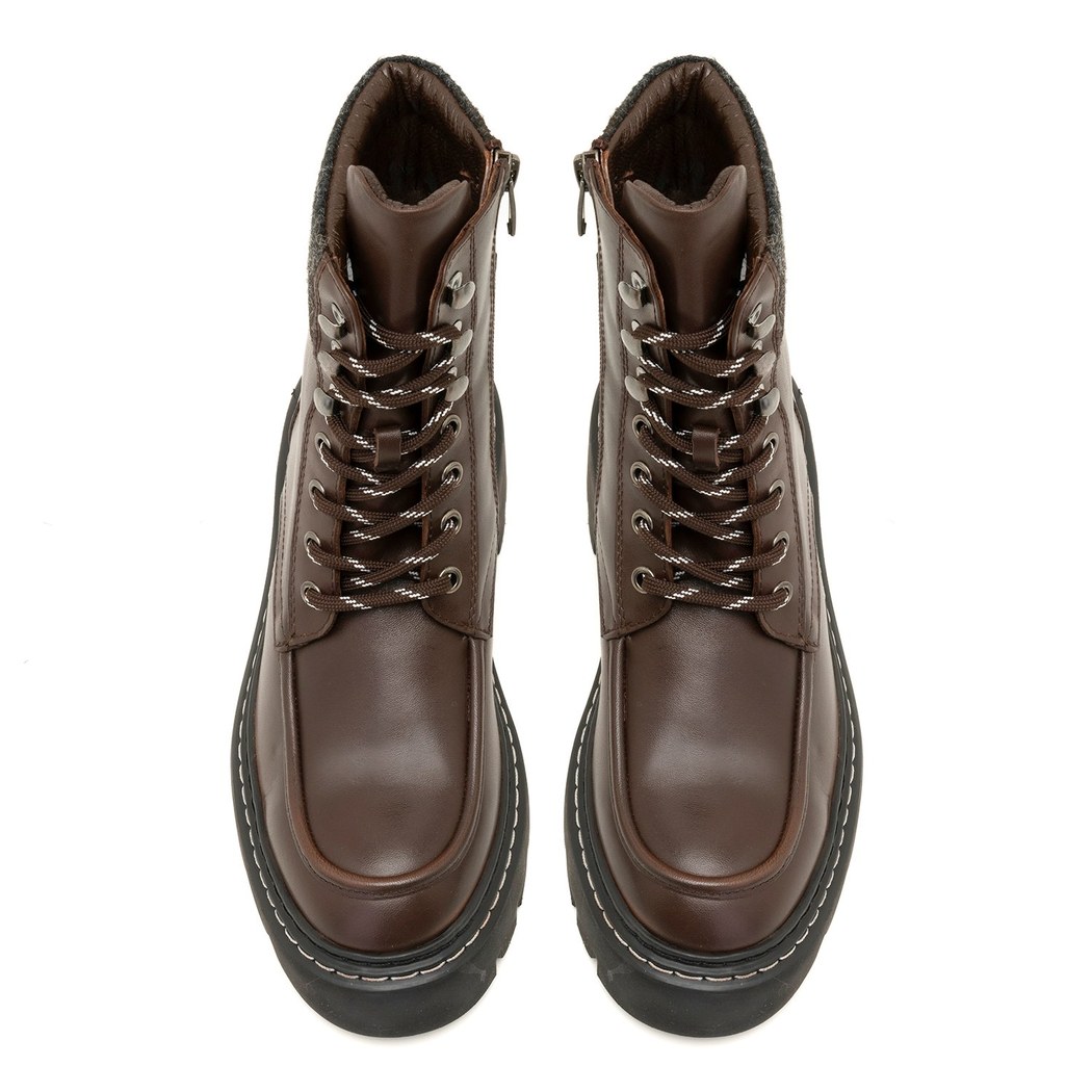 Alona Kahve Kadın Deri Bot