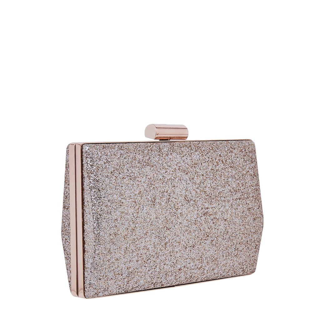 Altın Grass Zincir Detaylı Kadın Gece Çantası