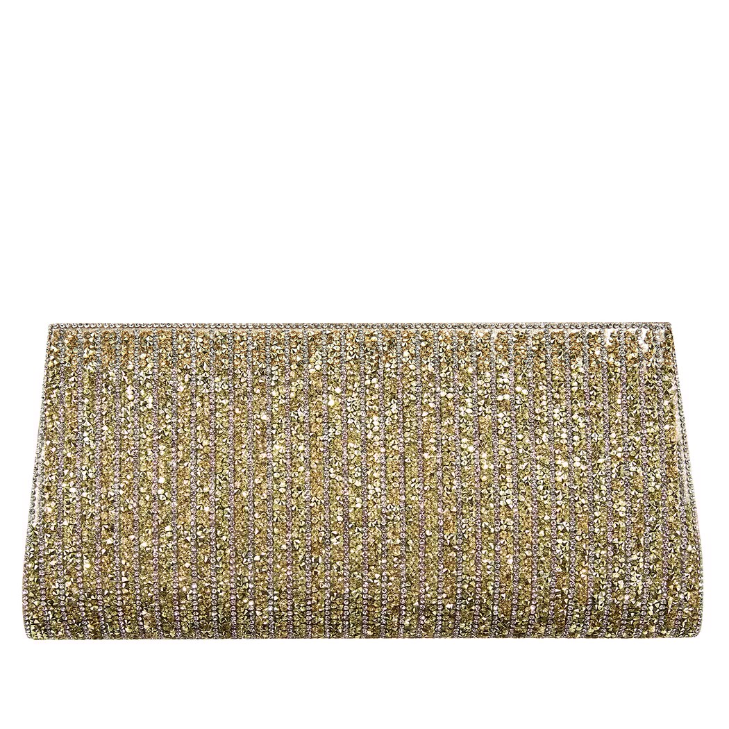 Altın Stengel Zincir Detaylı Kadın Gece Çantası