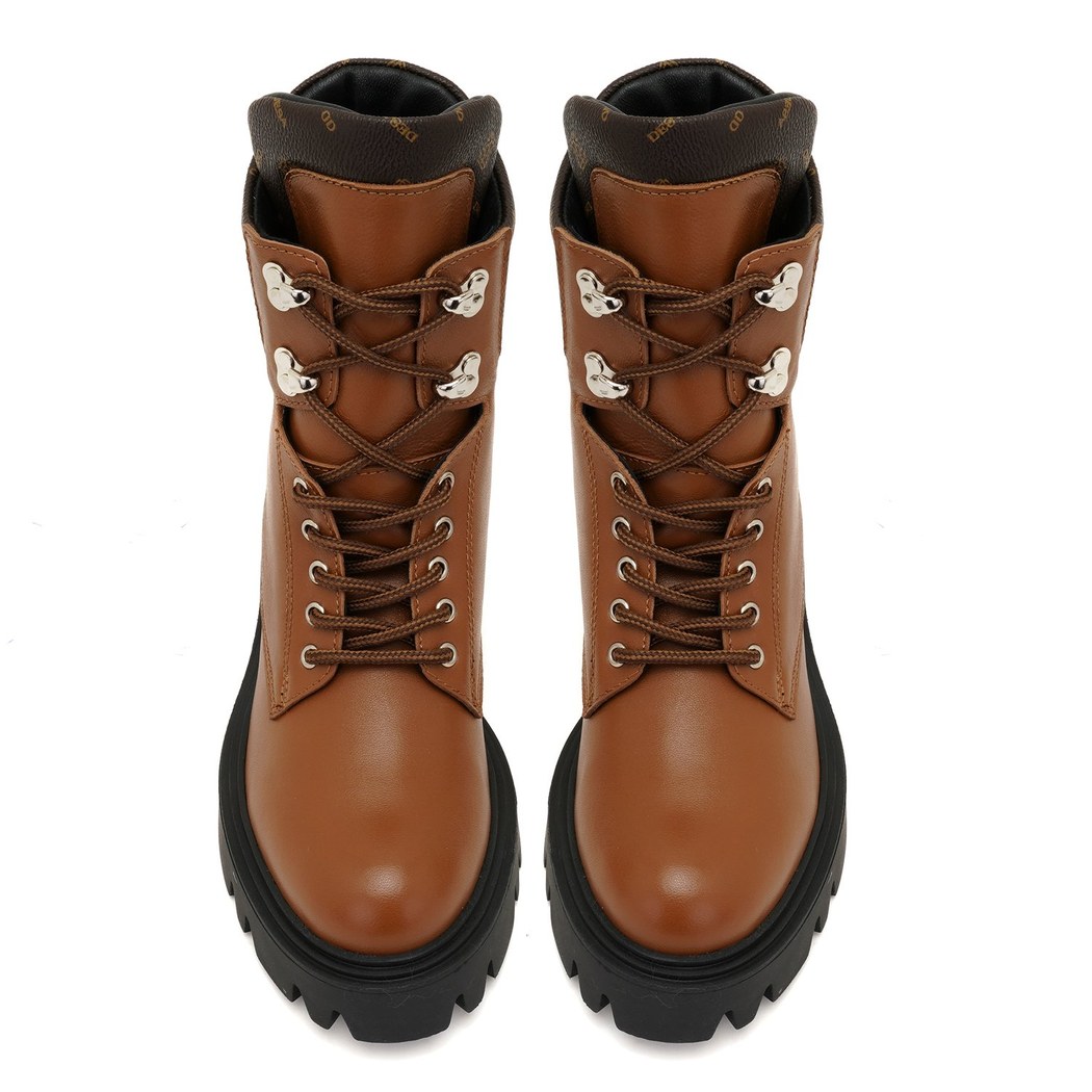 Alvar Taba Kadın Monogram Deri Bot