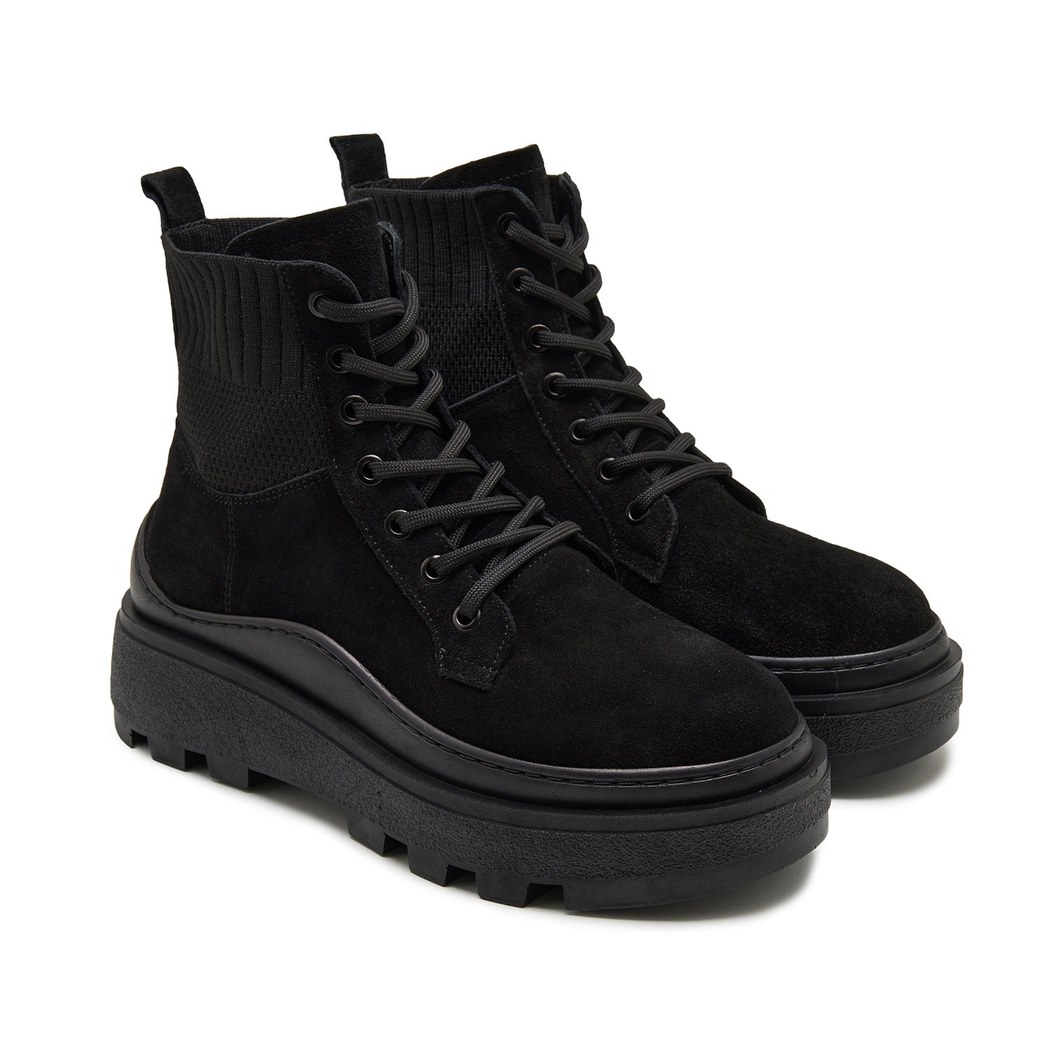 Amanda Siyah Kadın Süet Bot