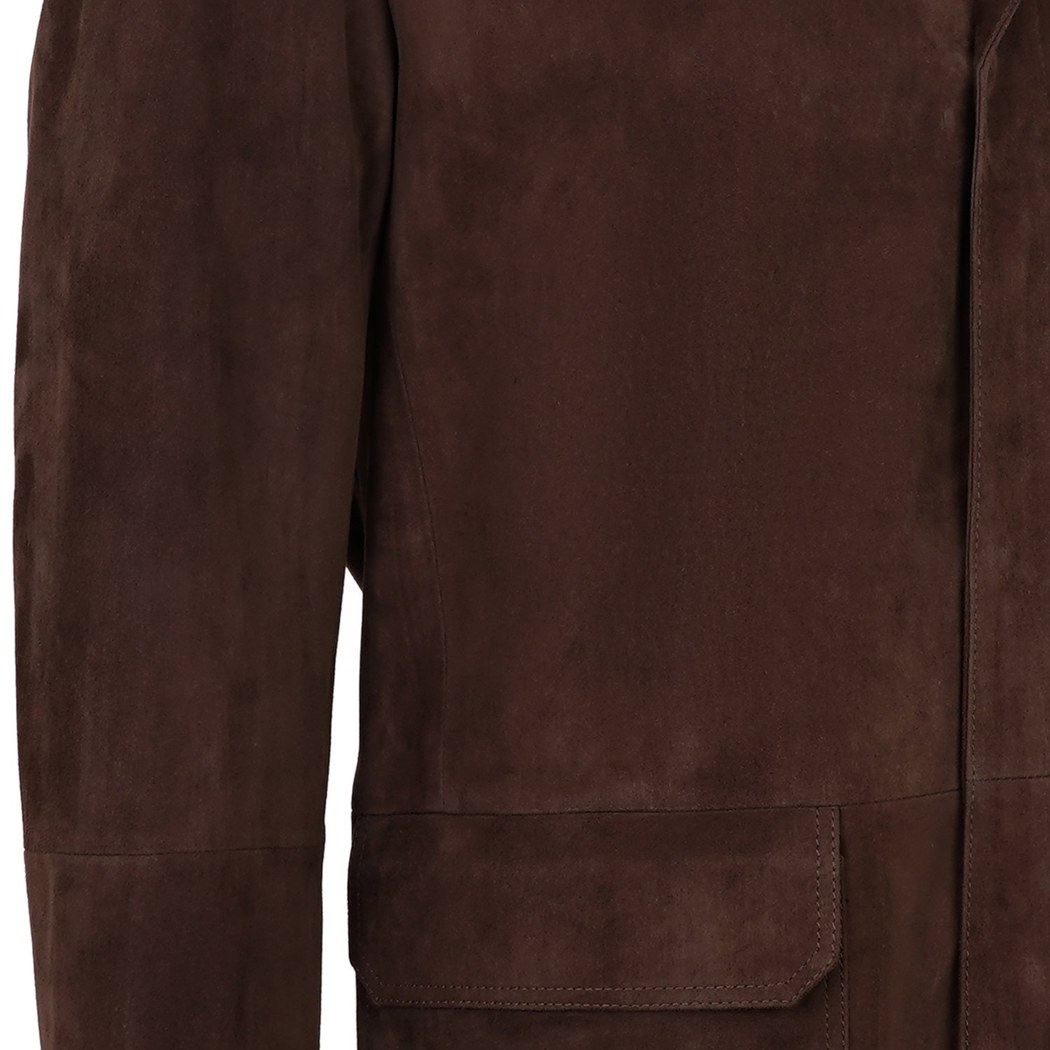 Ambrogio Kahve Erkek Süet Deri Ceket