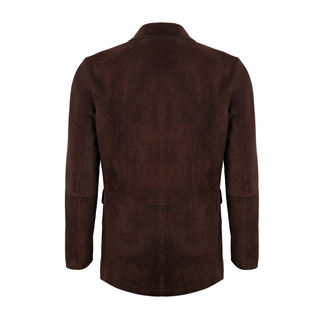 Ambrogio Kahve Erkek Süet Deri Ceket
