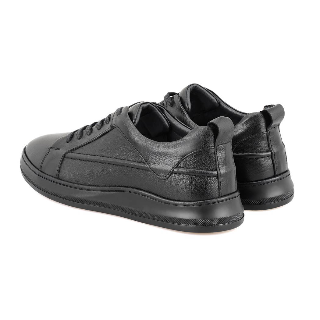 Ambrose Siyah Erkek Deri Spor Ayakkabı