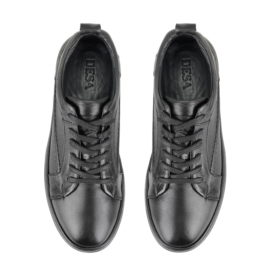 Ambrose Siyah Erkek Deri Spor Ayakkabı