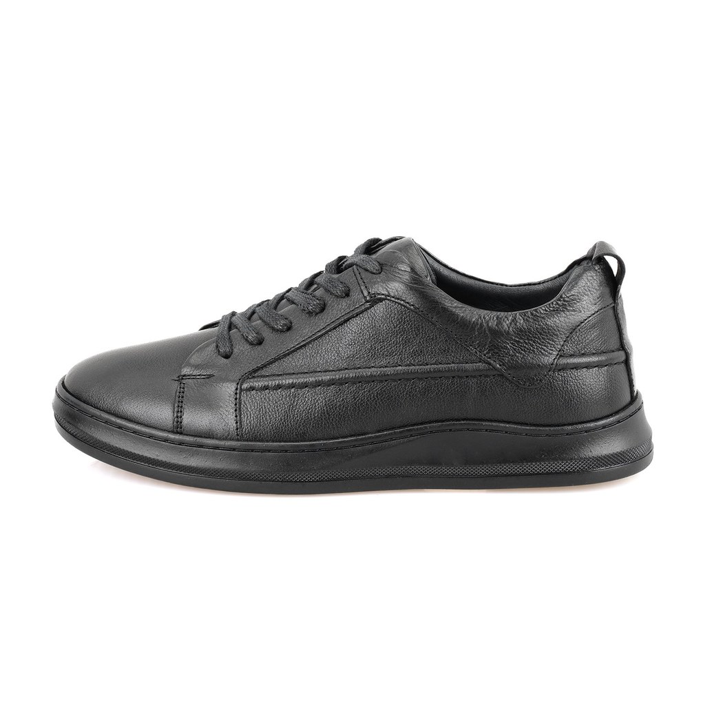 Ambrose Siyah Erkek Deri Spor Ayakkabı