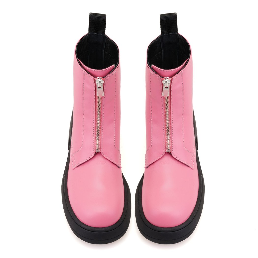 Amella Pembe Kadın Deri Bot