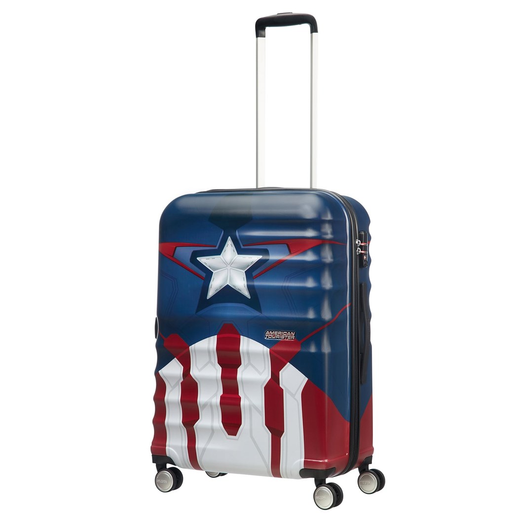 American Tourister Captain America Close-Up - Orta Boy 67 cm Sert Valiz