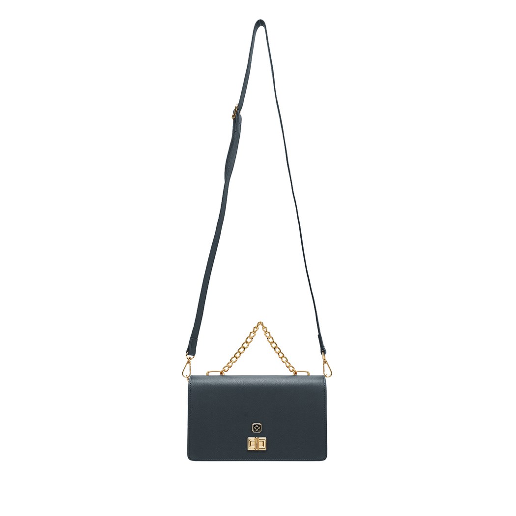 Anais Gri Kadın Zincir Detaylı El Çantası