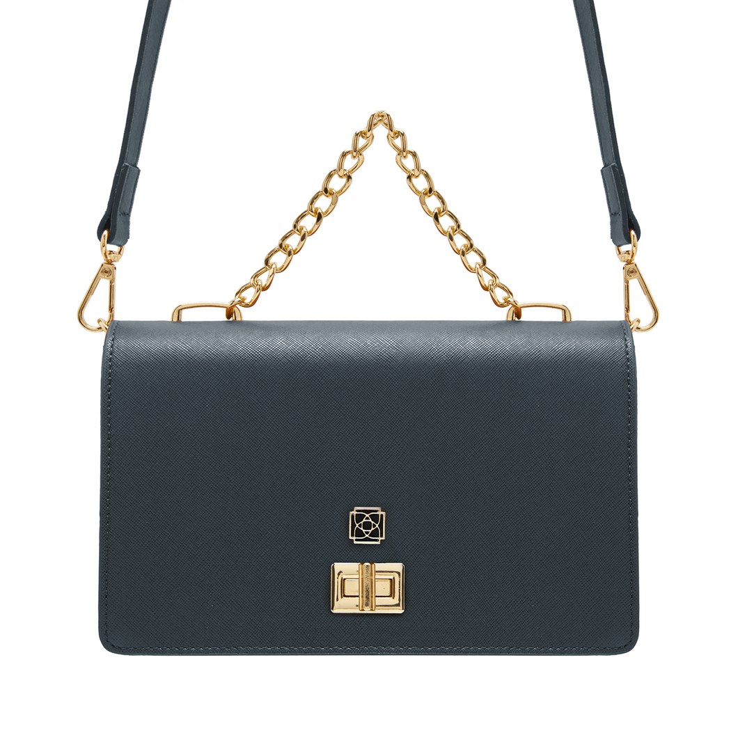 Anais Gri Kadın Zincir Detaylı El Çantası