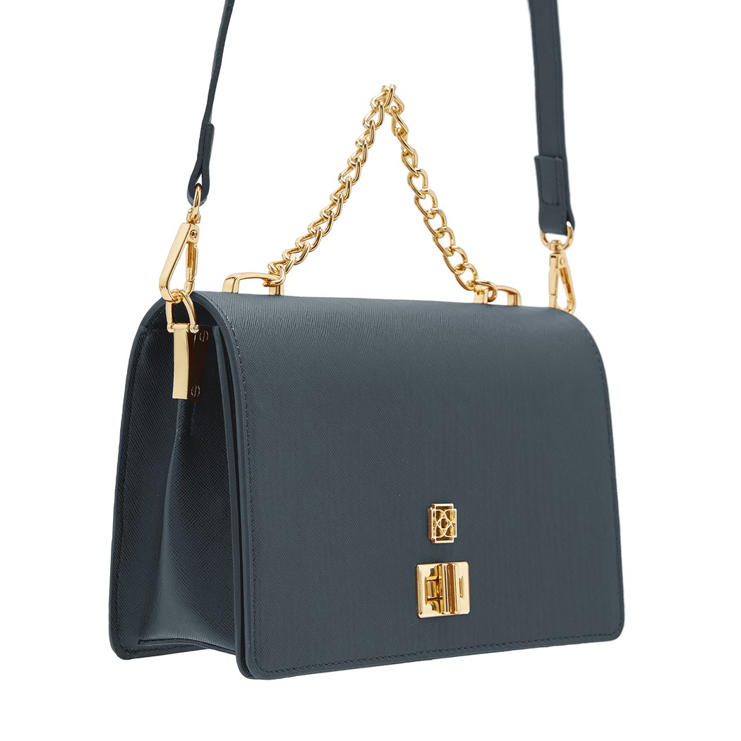 Anais Gri Kadın Zincir Detaylı El Çantası