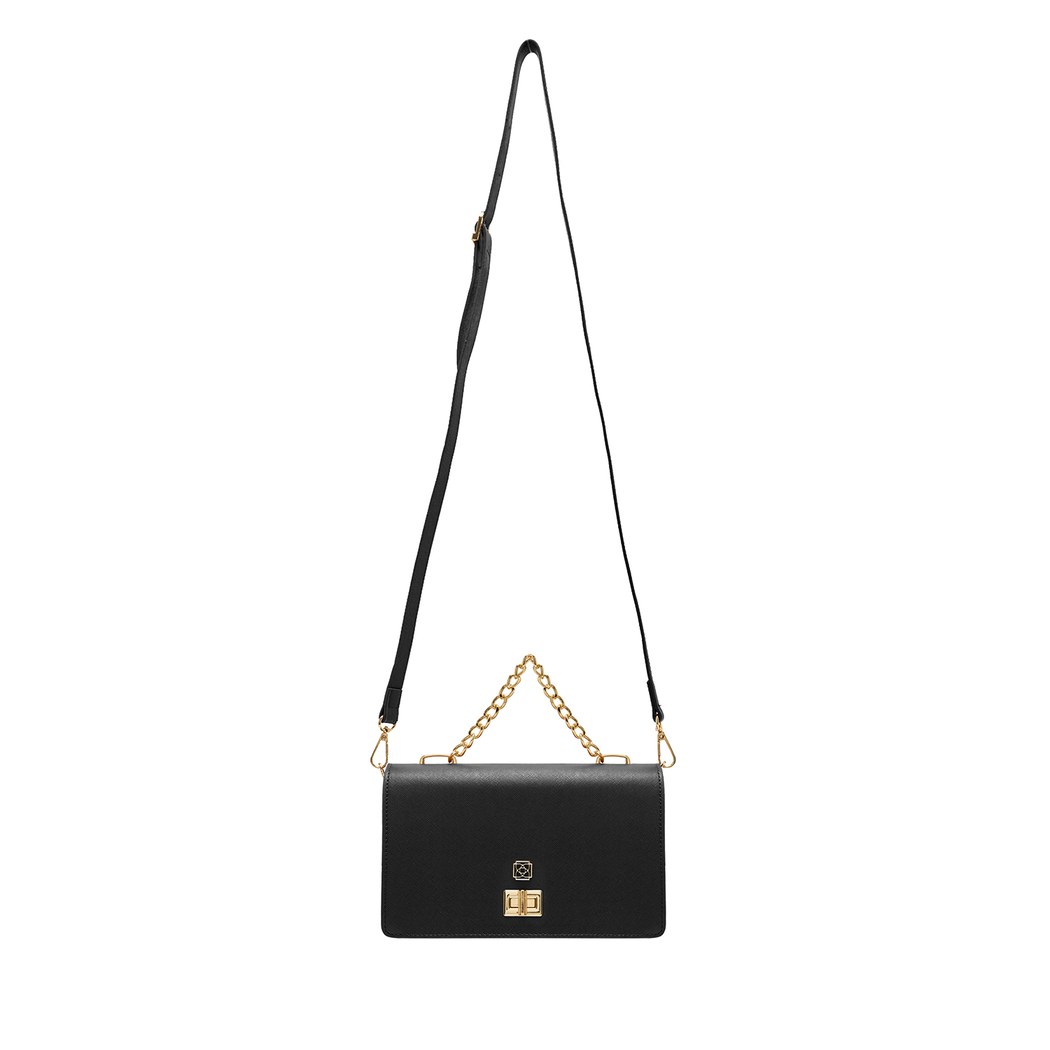 Anais Siyah Kadın Zincir Detaylı El Çantası