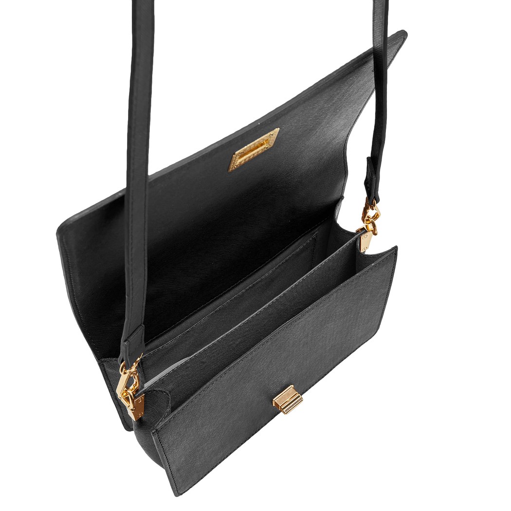 Anais Siyah Kadın Zincir Detaylı El Çantası