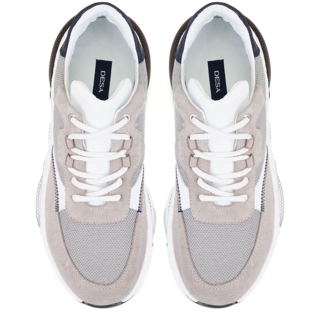 Anika Gri Erkek Deri Spor Ayakkabı