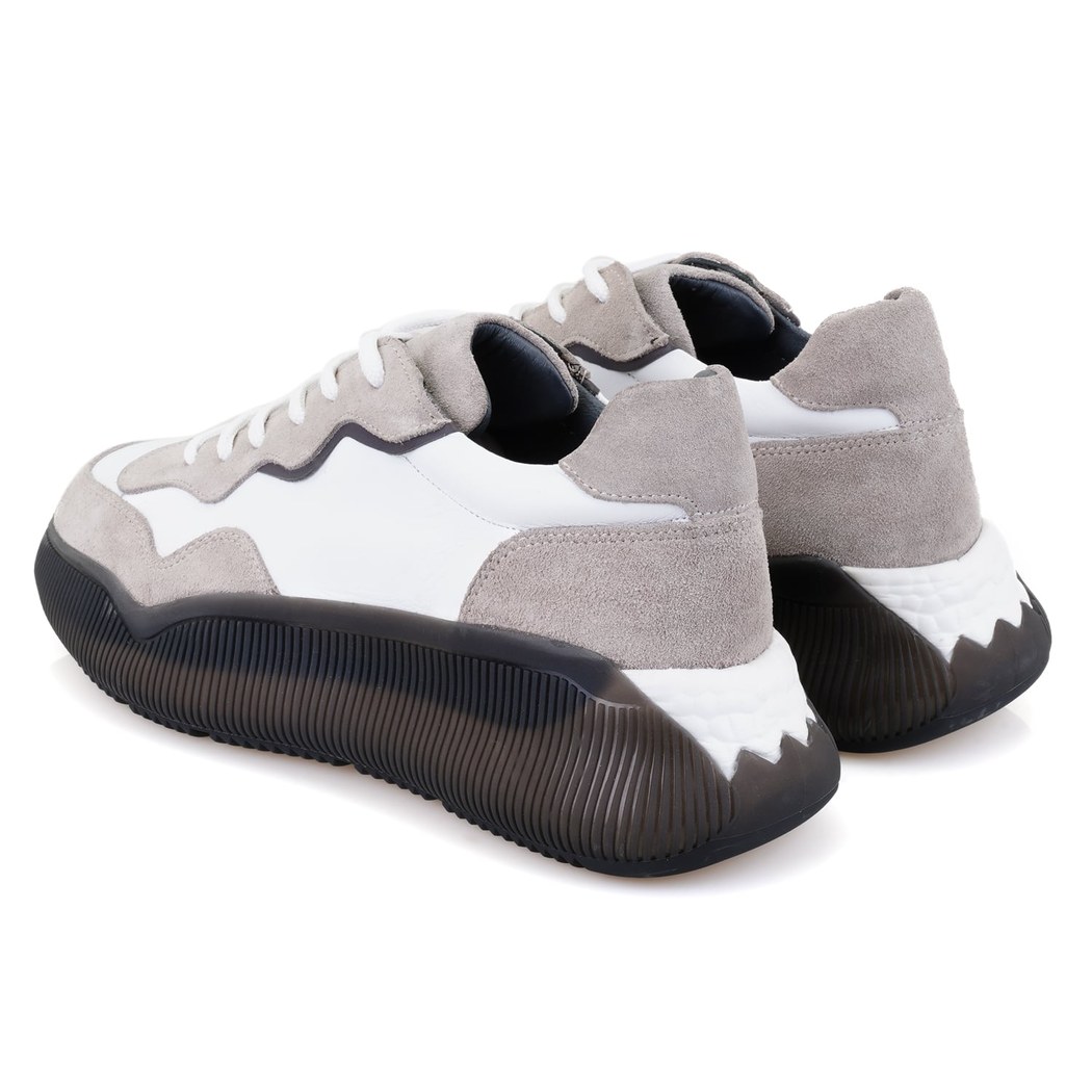 Anna Beyaz Erkek Deri Spor Ayakkabı