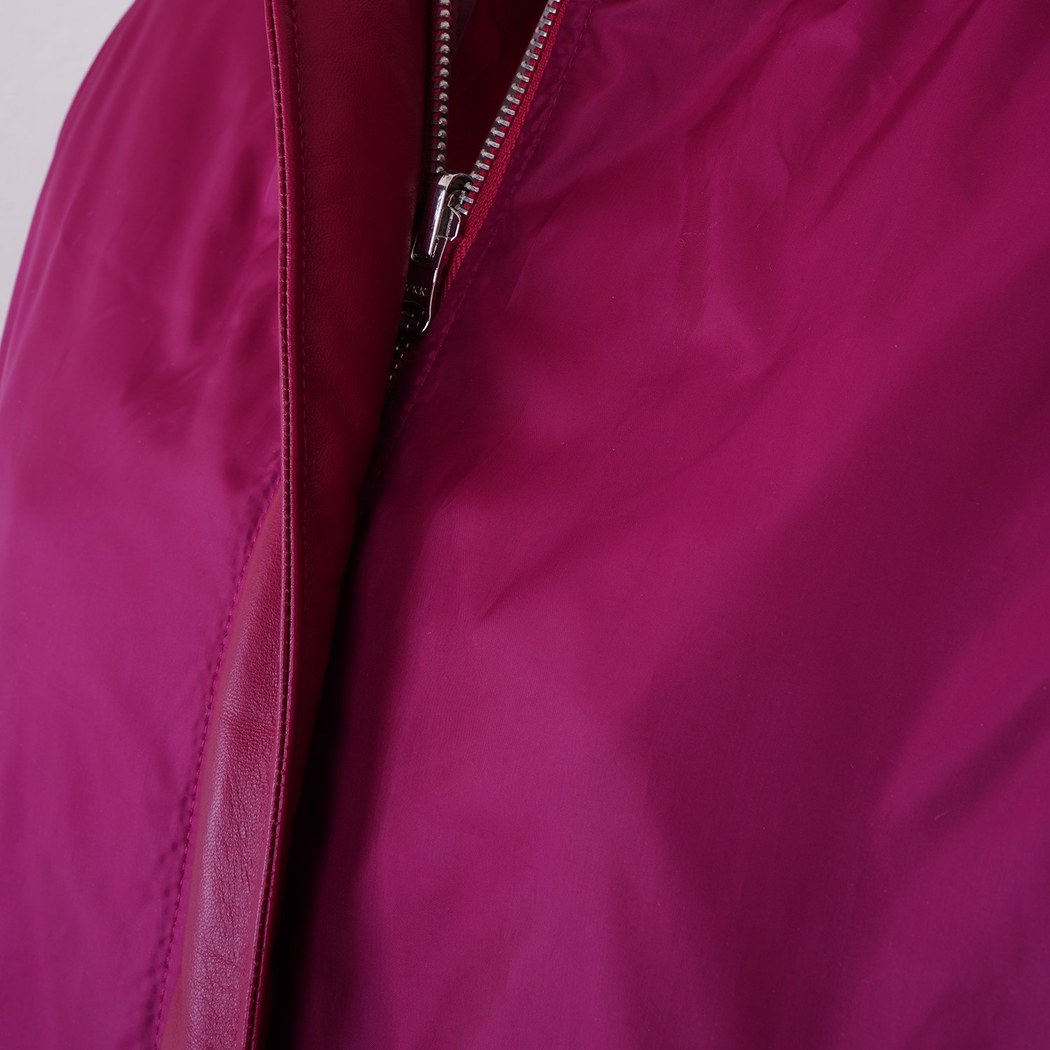 Anna Mor Kadın Çift Taraflı Deri Bomber Ceket 