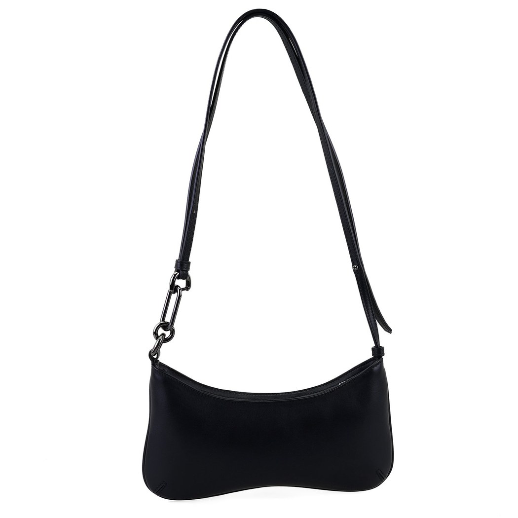 Annie Siyah Kadın Deri Omuz Çantası