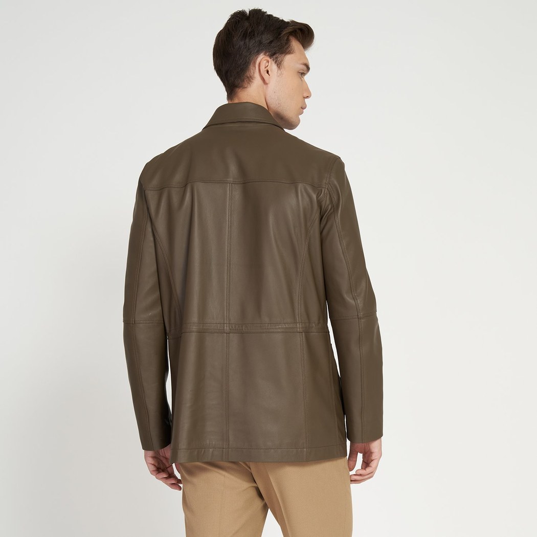 Anton Haki Erkek Deri Kaban