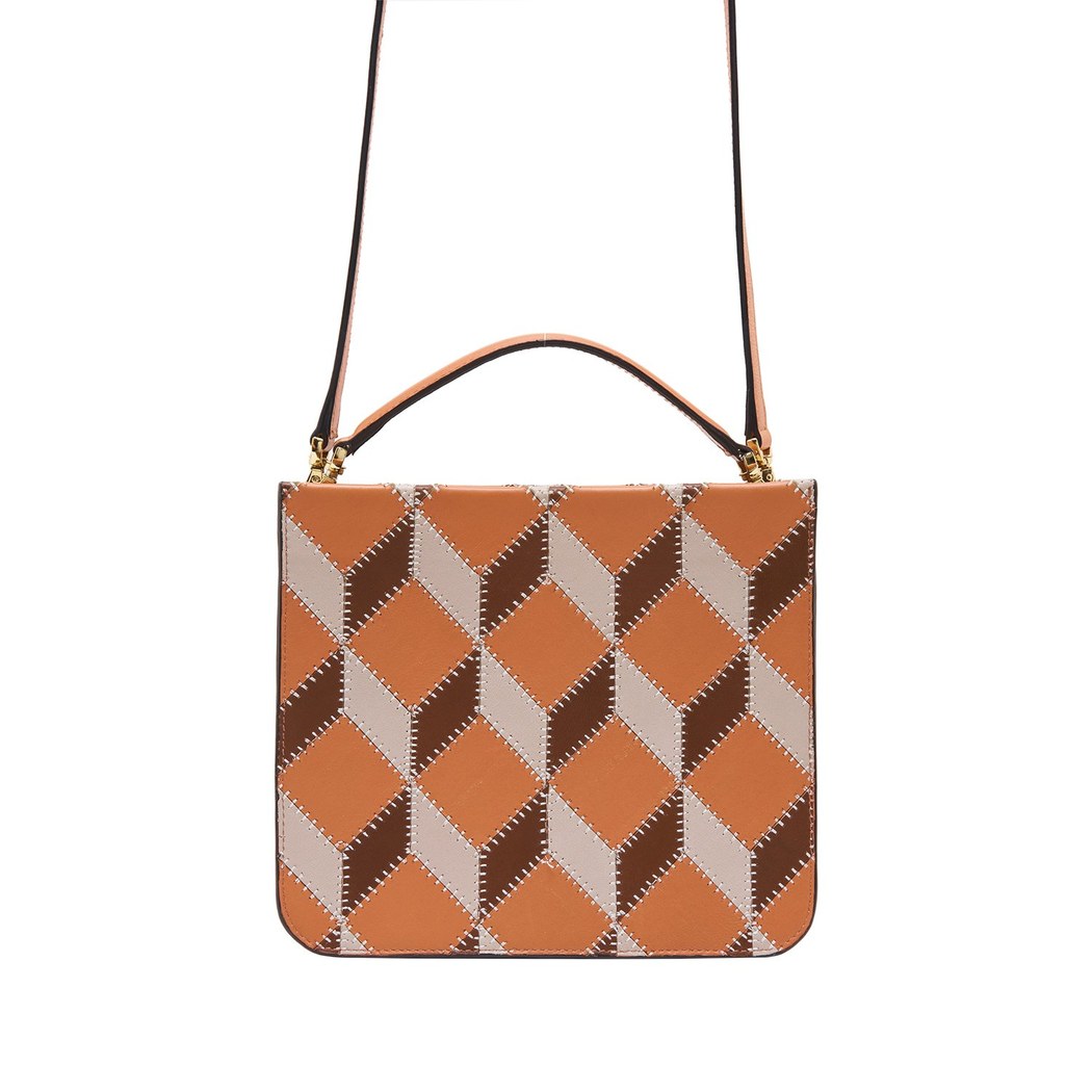 Anwalt Kadın Patchwork Deri Omuz Askılı Çanta