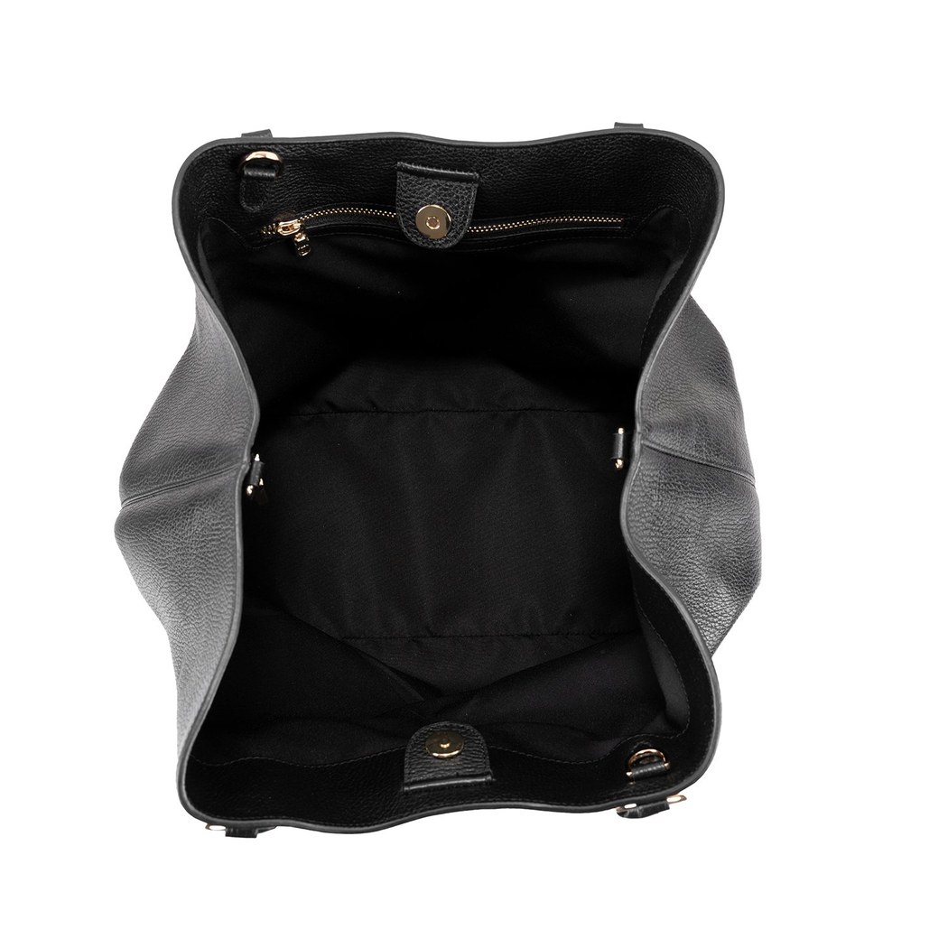 Argilla Siyah Kadın Deri Omuz Çantası