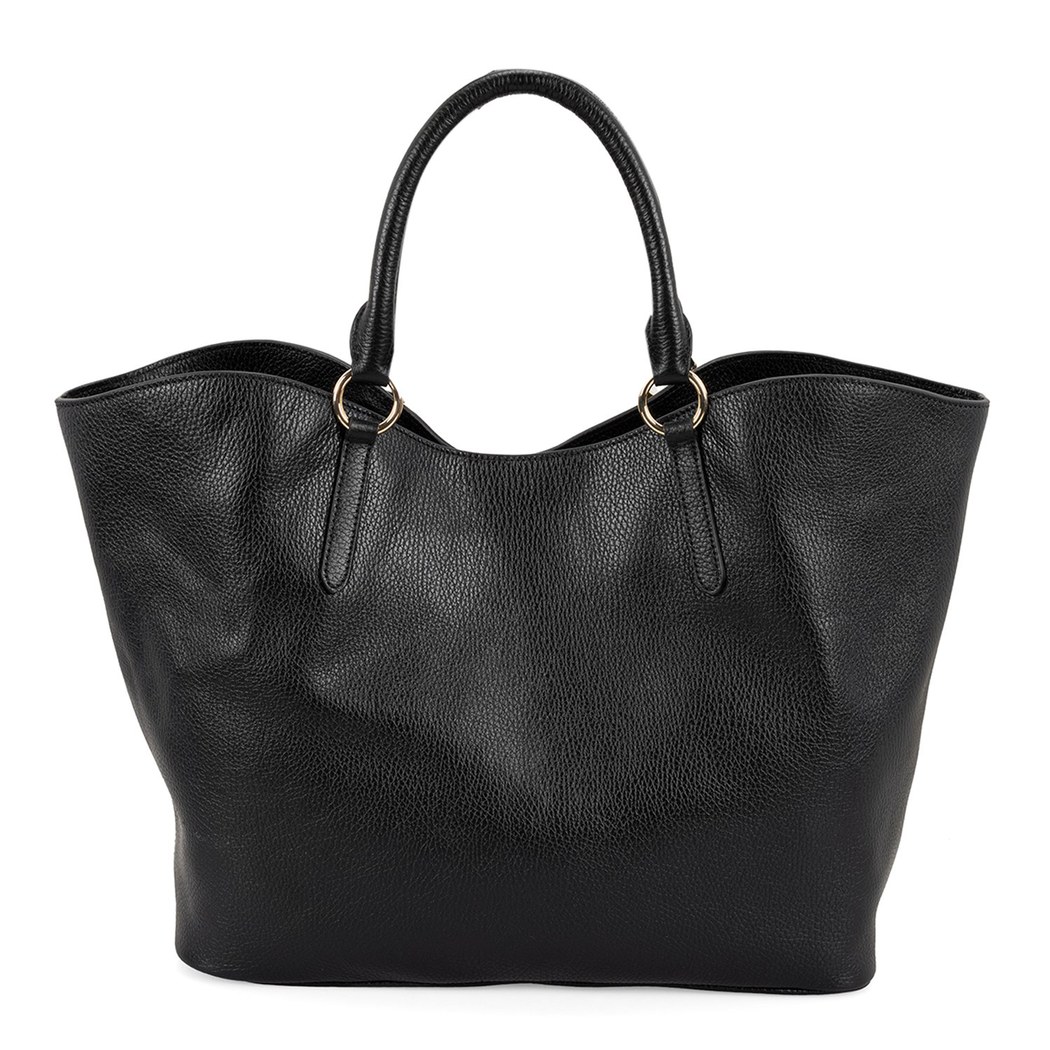 Argilla Siyah Kadın Deri Omuz Çantası