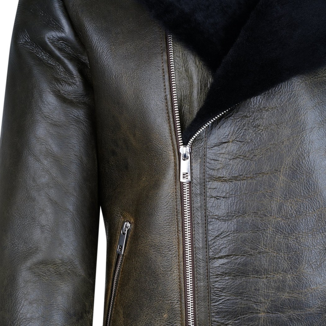 Ariance Siyah Erkek Kürk Mont