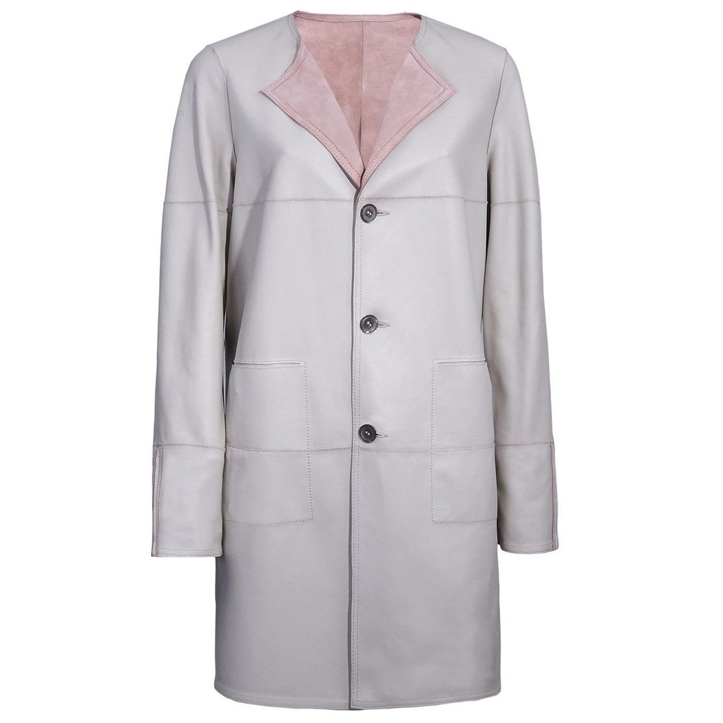 Arona Kadın Çift Taraflı Süet Pardösü