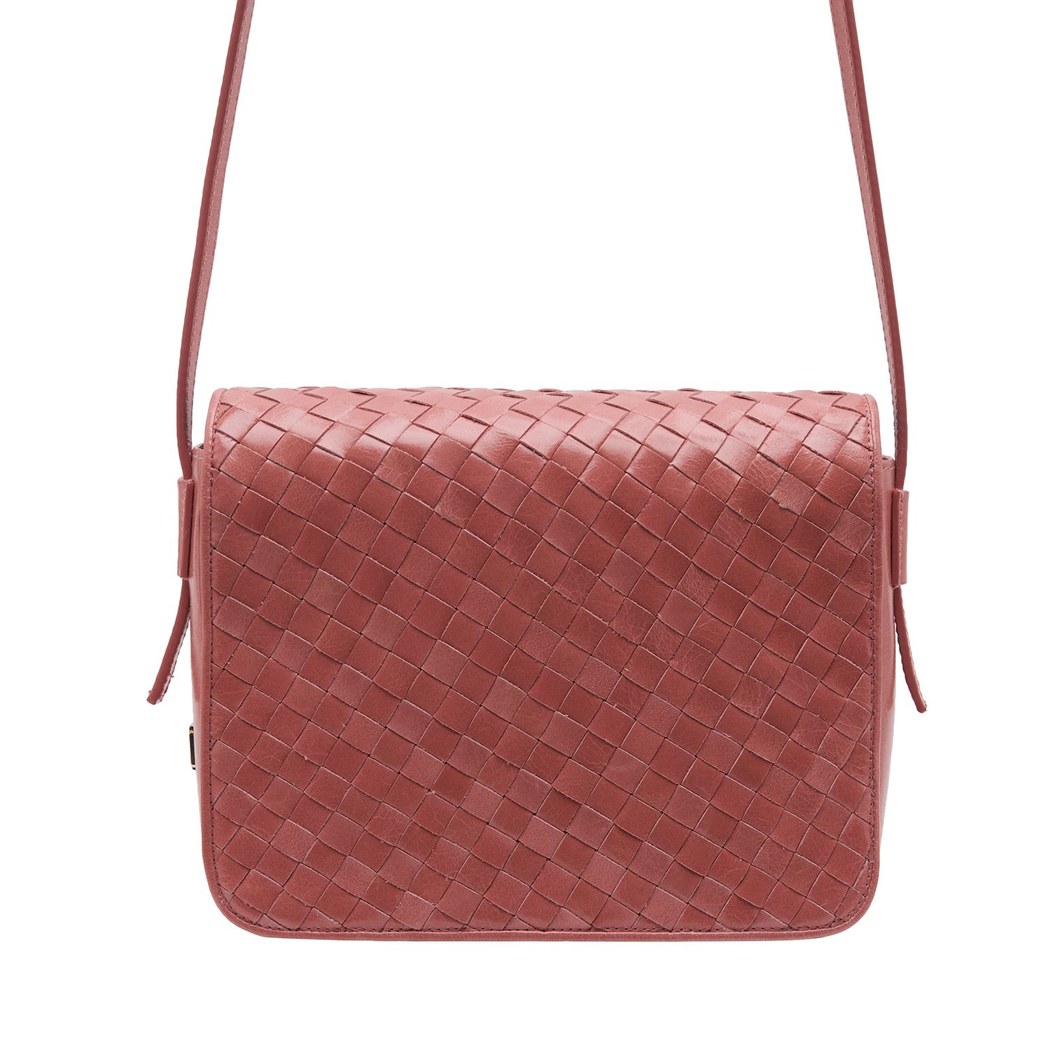 Aster Kadın Örgü Deri Postacı Çanta