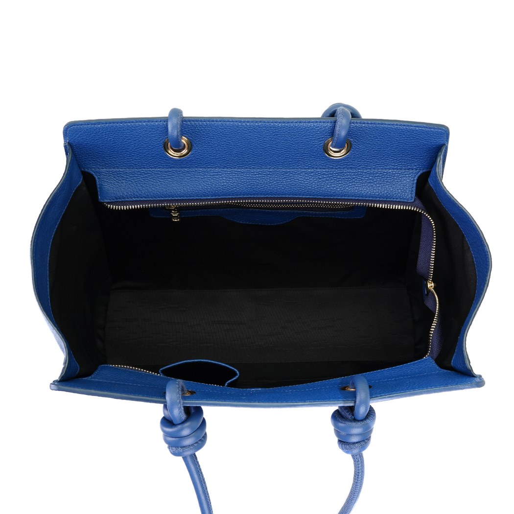 Aster Lacivert Kadın Deri Alışveriş Çantası