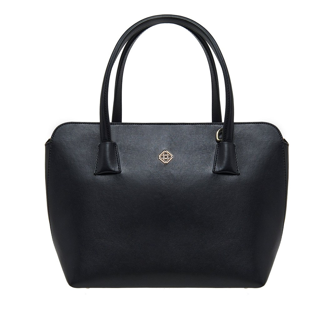 Audra Siyah Kadın Deri El Çantası