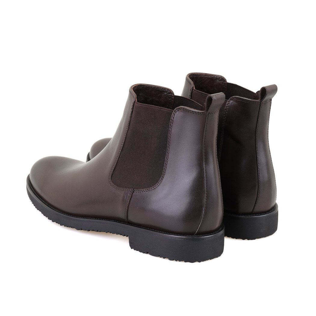 Aulia Kahve Erkek Lastikli Deri Chelsea Bot