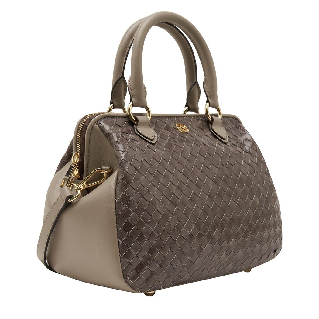 Azalea Vizon Kadın Örgü Deri El Çantası