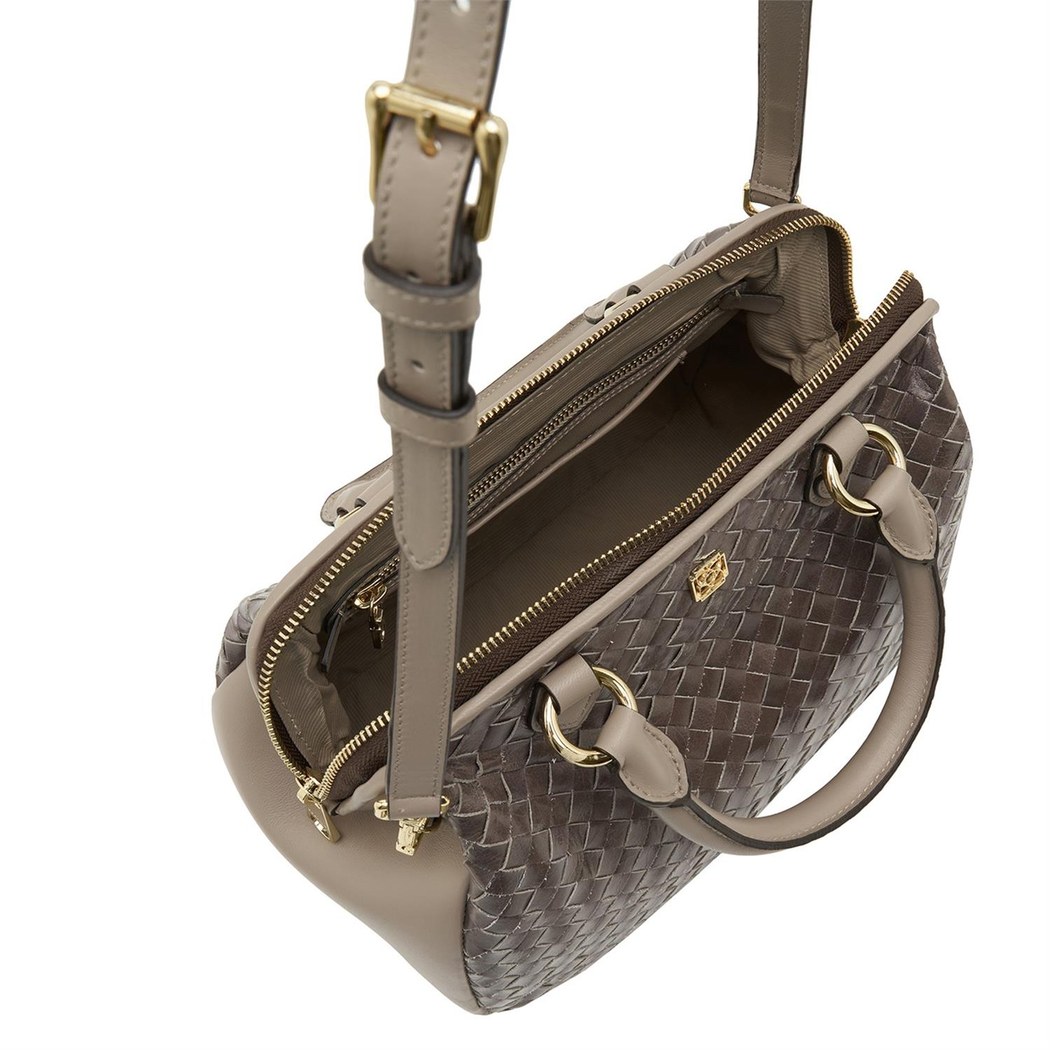 Azalea Vizon Kadın Örgü Deri El Çantası