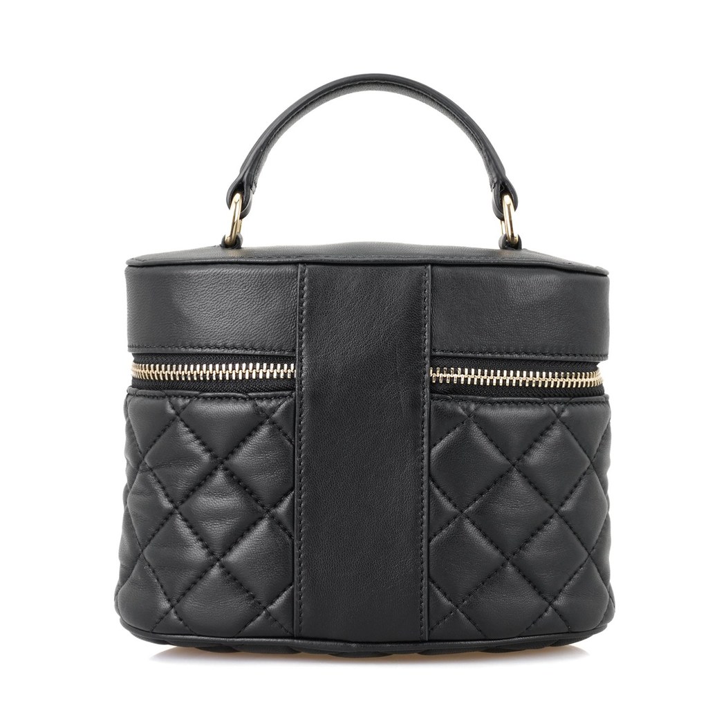 Azelie Siyah Kadın Kapitone Deri El Çantası