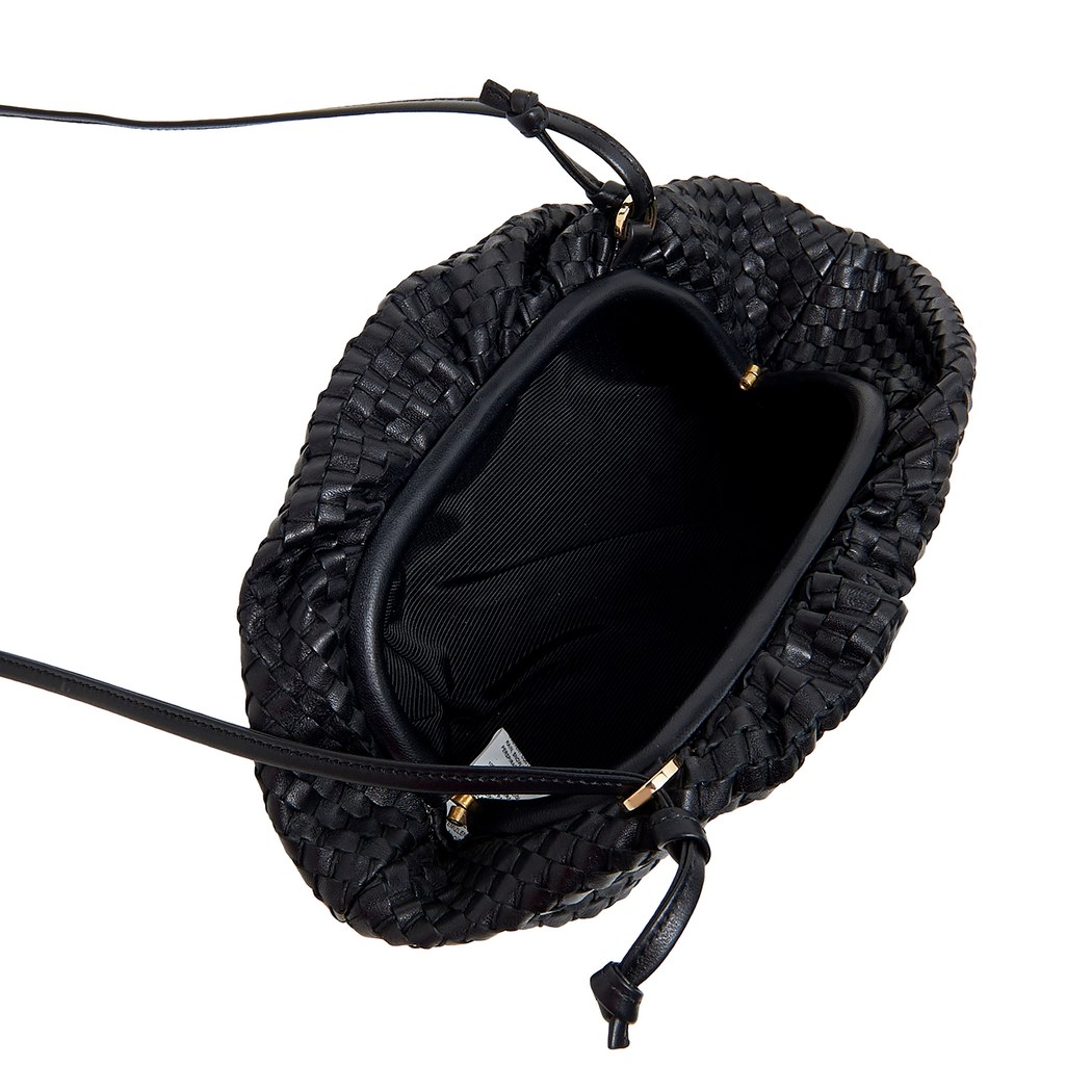 Azure Kadın Omuz Askılı Örgü Deri Clutch