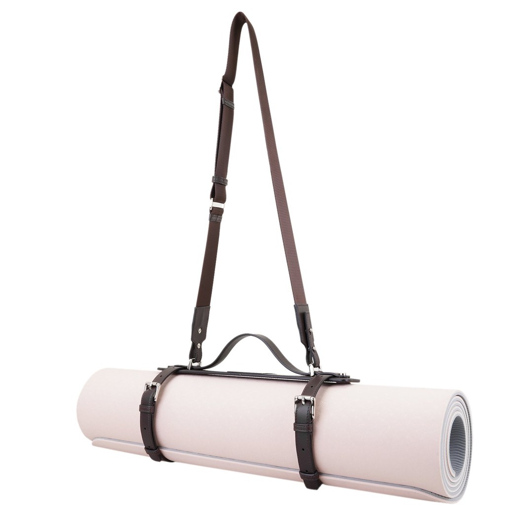 Bandha Kahve Deri Yoga Matı Askısı
