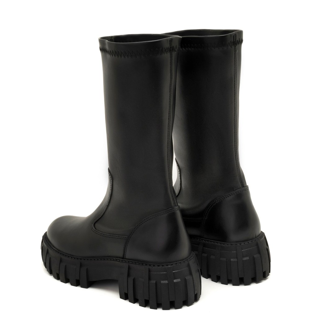 Bartoli Siyah Kadın Deri Bot