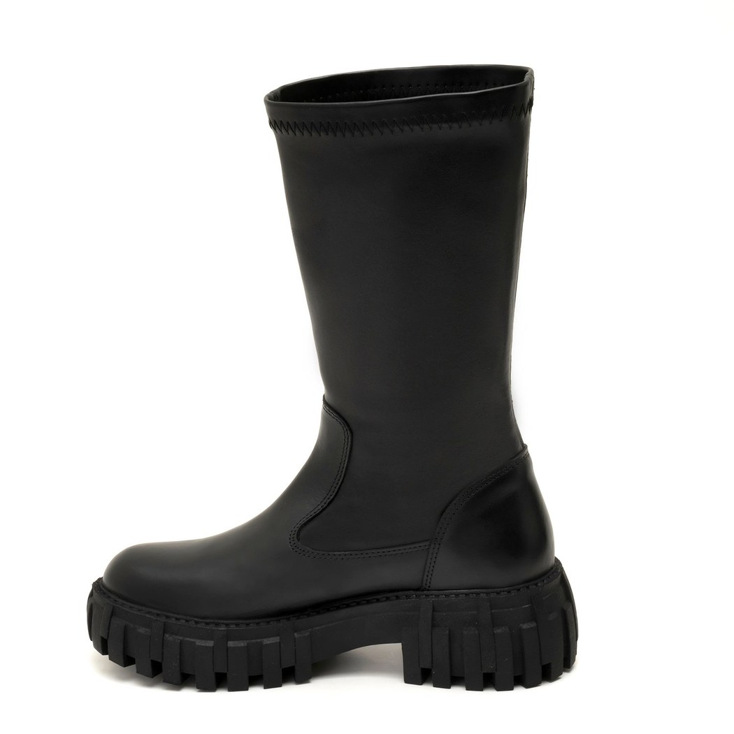 Bartoli Siyah Kadın Deri Bot