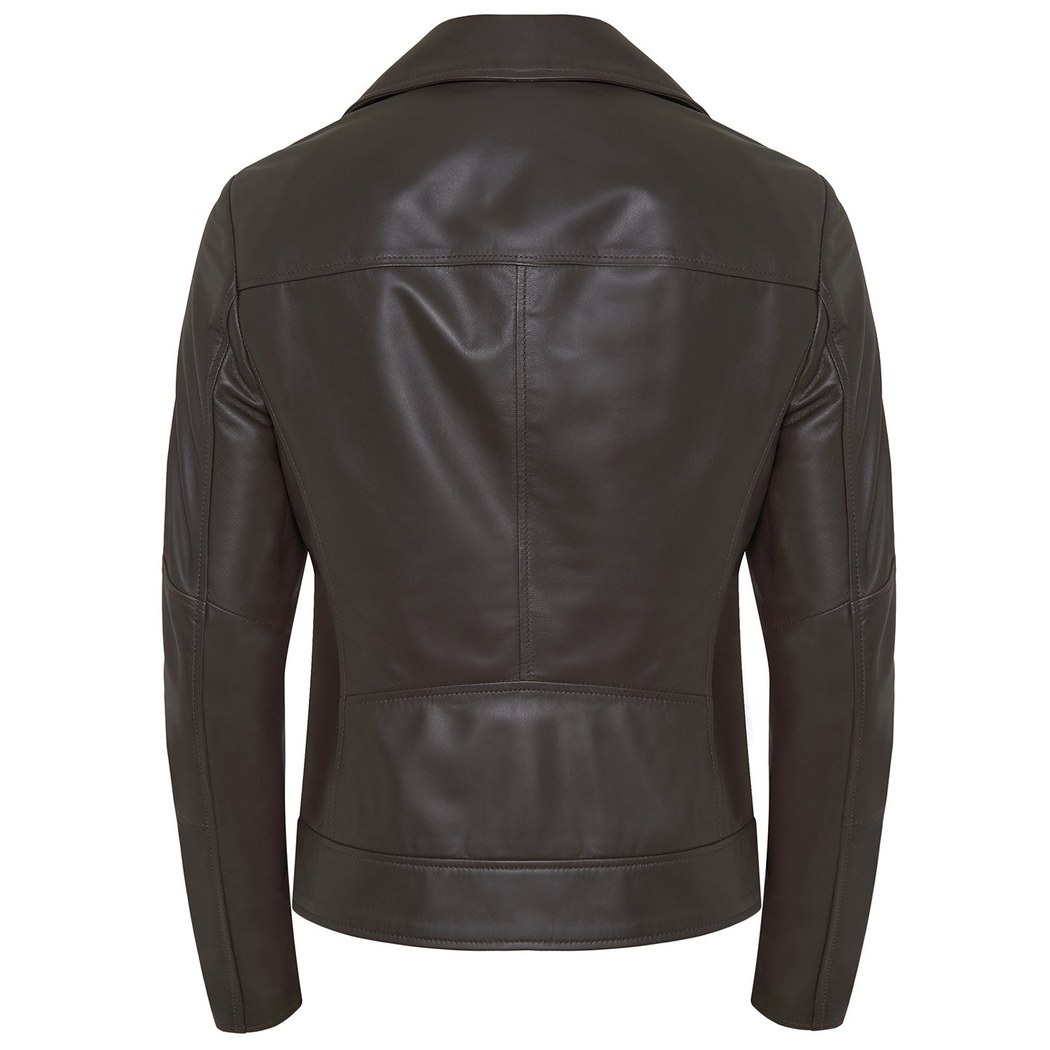 Beatrix Kadın Deri Biker Ceket