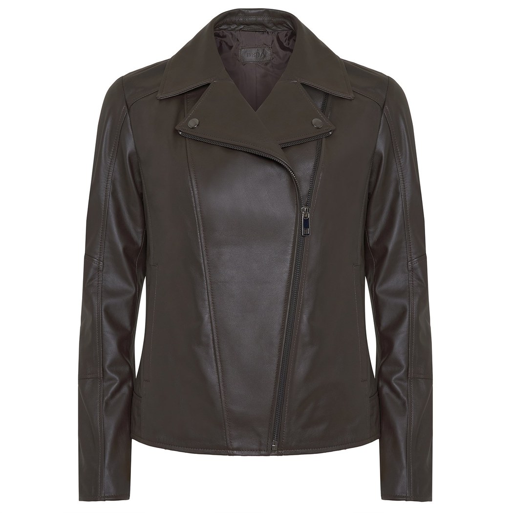 Beatrix Kadın Deri Biker Ceket