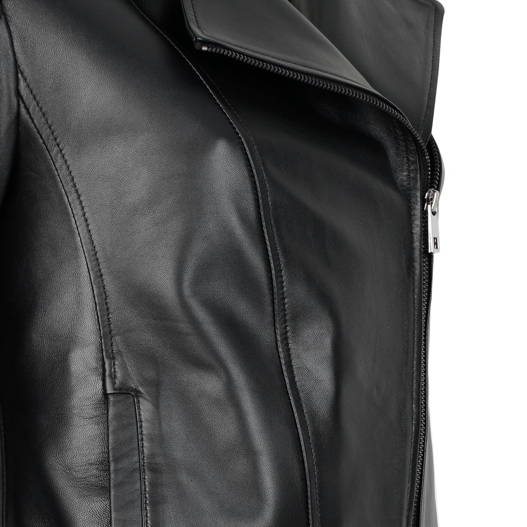 Beatrix Kadın Deri Biker Ceket