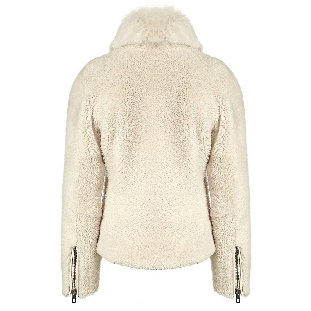 Bej Benita Kadın Kürk Mont