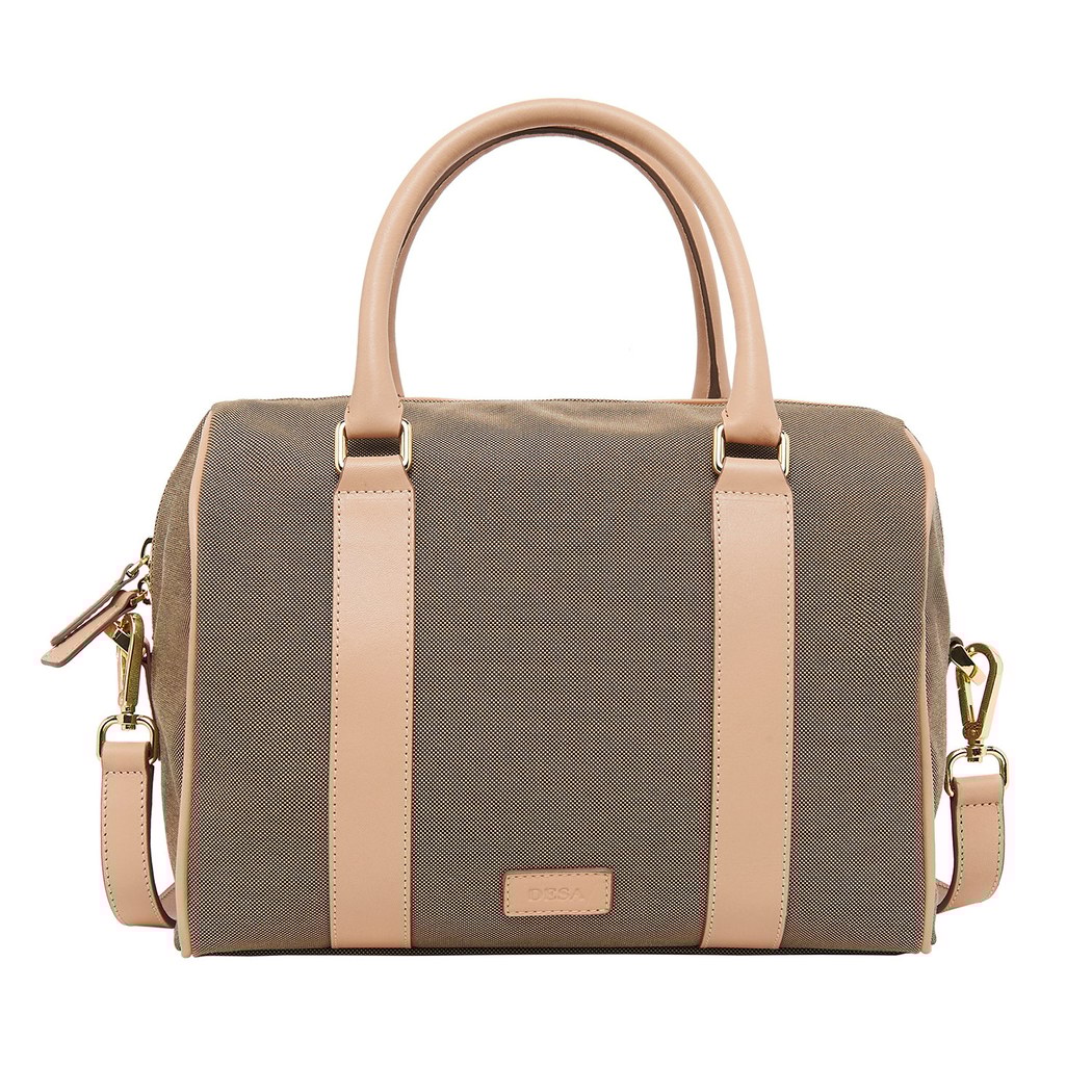 Bej Clarice Kadın Deri El Çantası